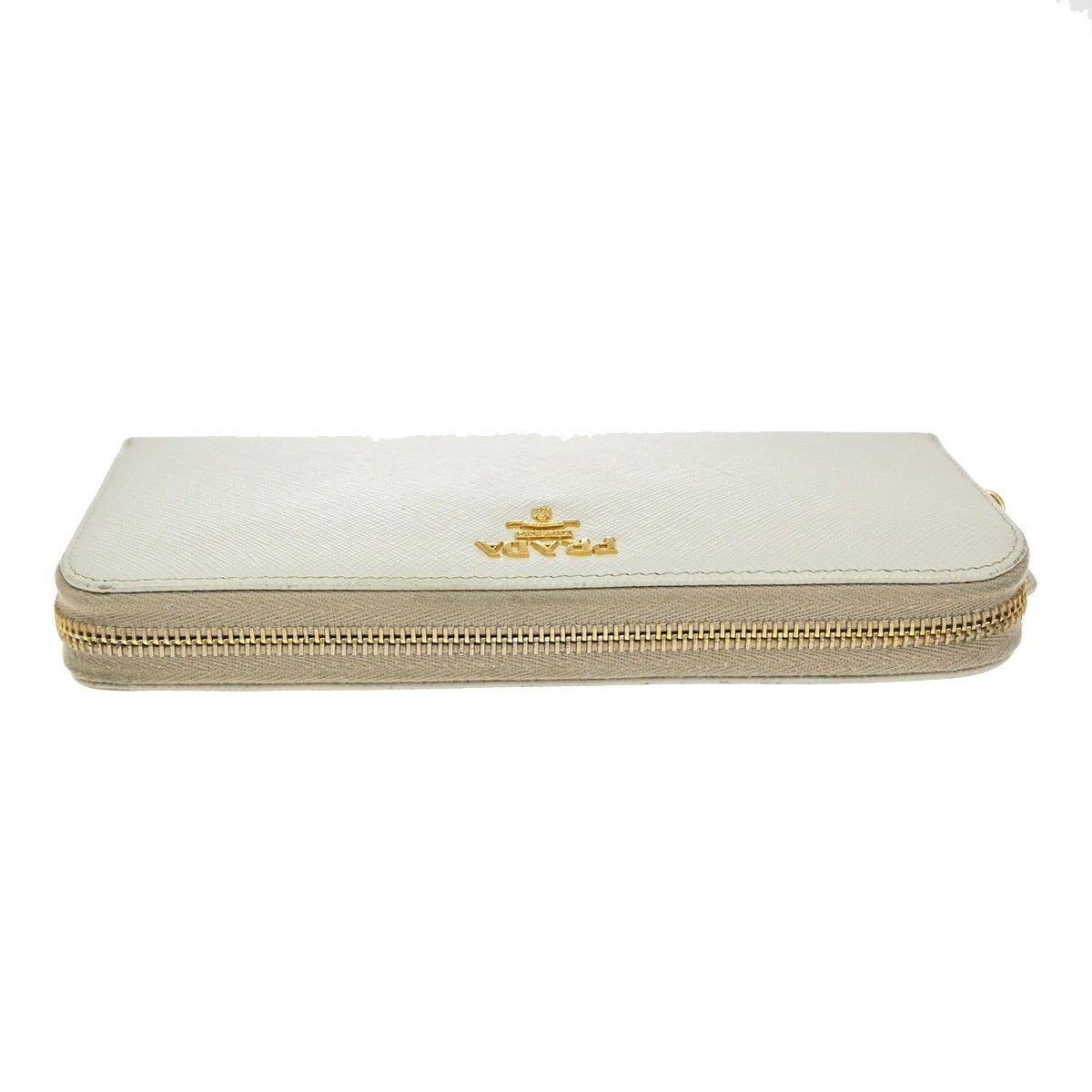 Prada Prada Zip Around Tab Wallet Saffiano Leather Size ONE SIZE - 10 Thumbnail