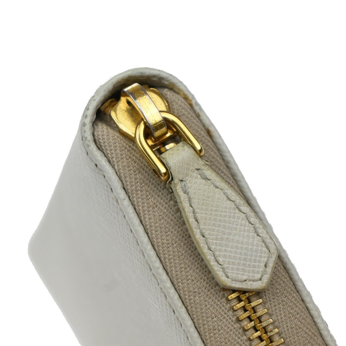 Prada Prada Zip Around Tab Wallet Saffiano Leather Size ONE SIZE - 8 Thumbnail