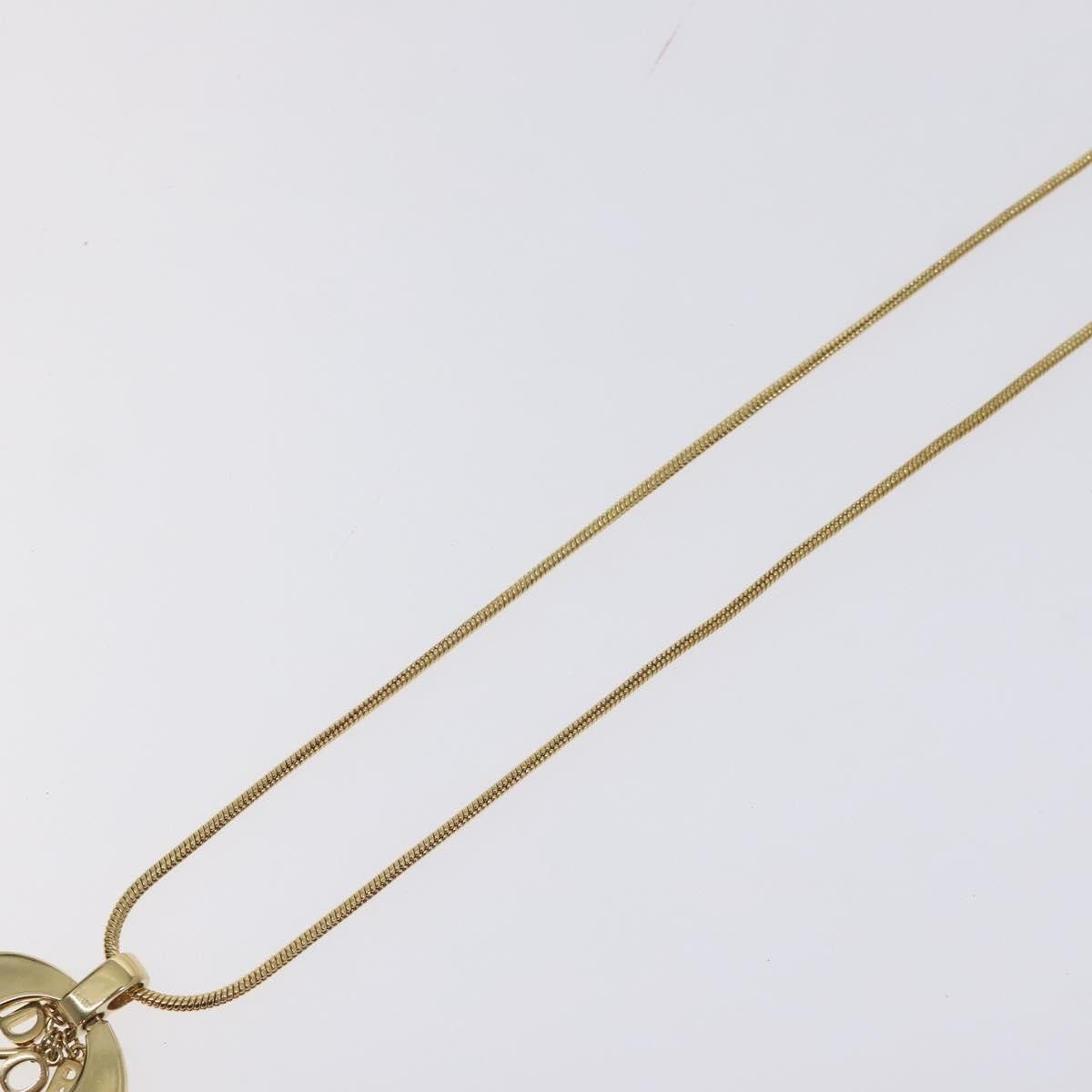 Dior Christian Dior Round Logo Pendant Necklace Metal Size ONE SIZE - 6 Thumbnail