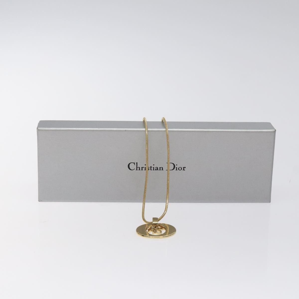 Dior Christian Dior Round Logo Pendant Necklace Metal Size ONE SIZE - 8 Thumbnail