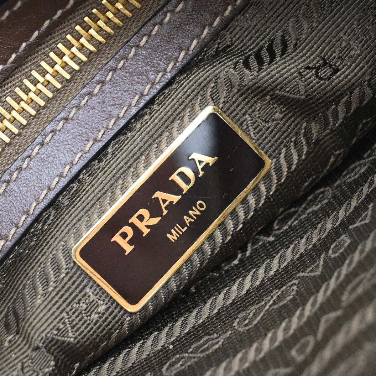 Prada Prada Logo Double Zip Crossbody Bag Canvas Size ONE SIZE - 6 Thumbnail
