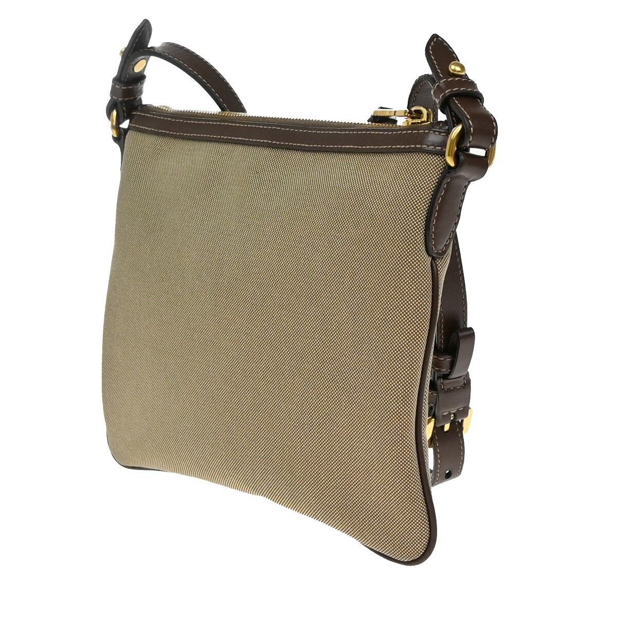 Prada Prada Logo Double Zip Crossbody Bag Canvas Size ONE SIZE - 4 Thumbnail