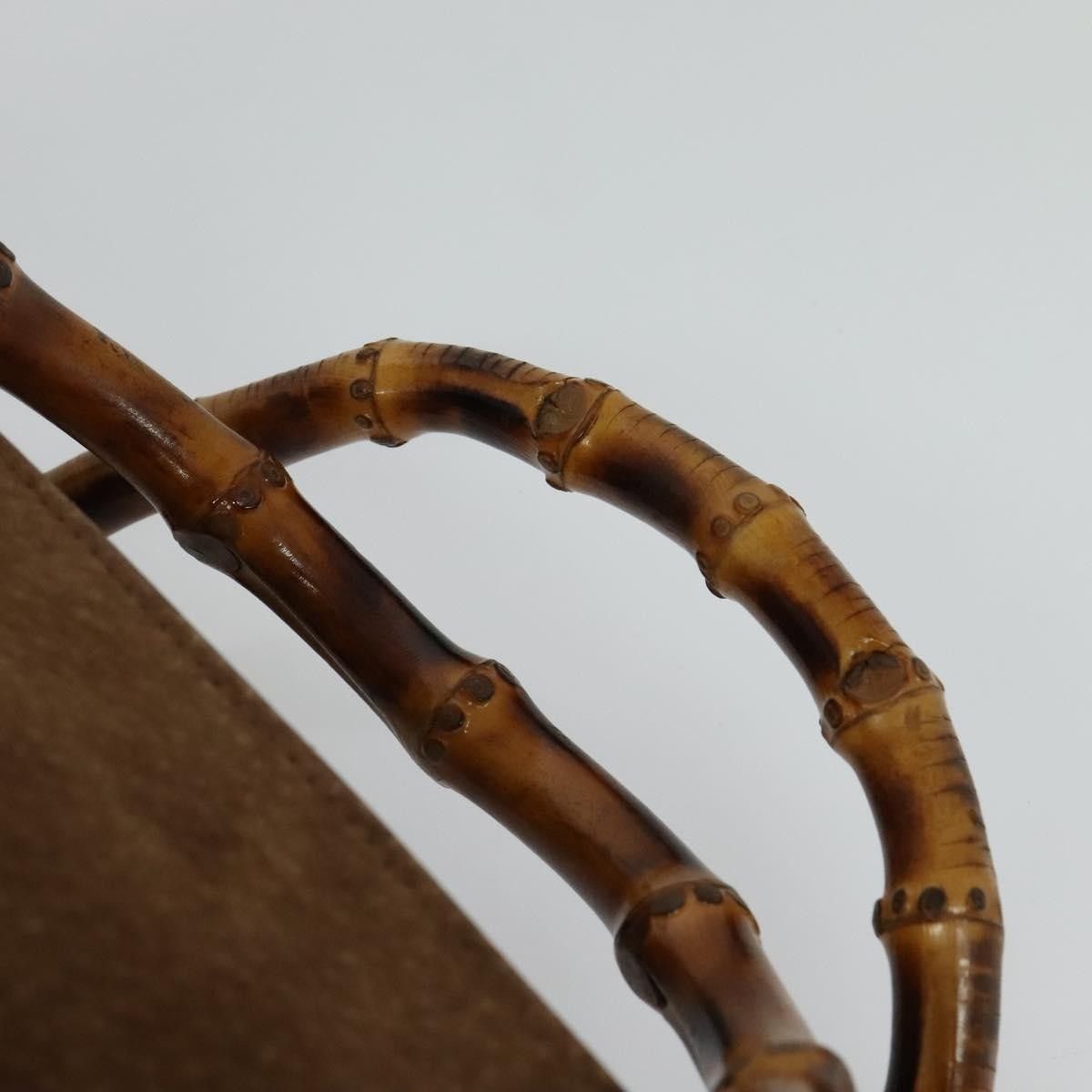 Gucci Gucci Bamboo Handle Tote Suede Size ONE SIZE - 16 Thumbnail
