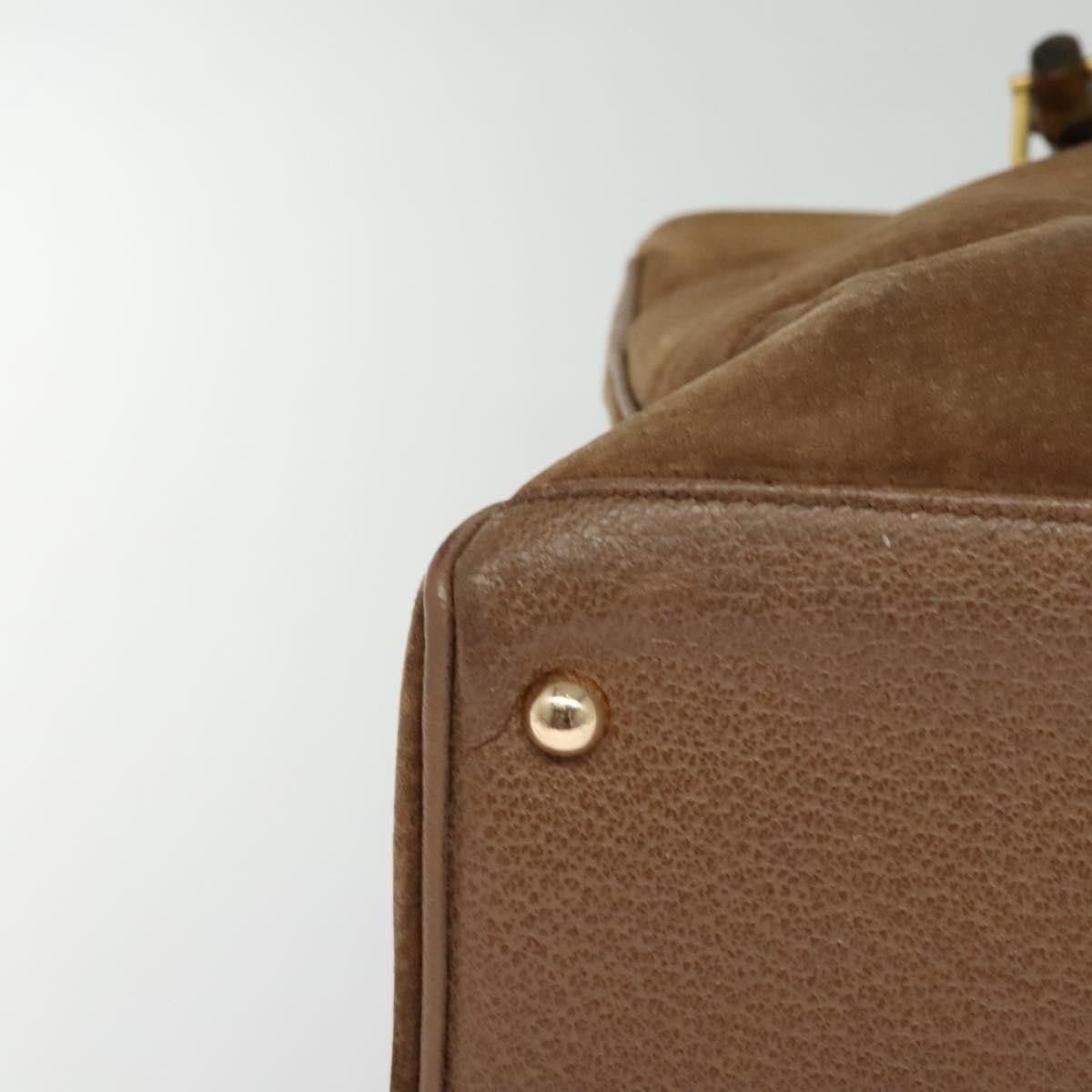 Gucci Gucci Bamboo Handle Tote Suede Size ONE SIZE - 10 Thumbnail