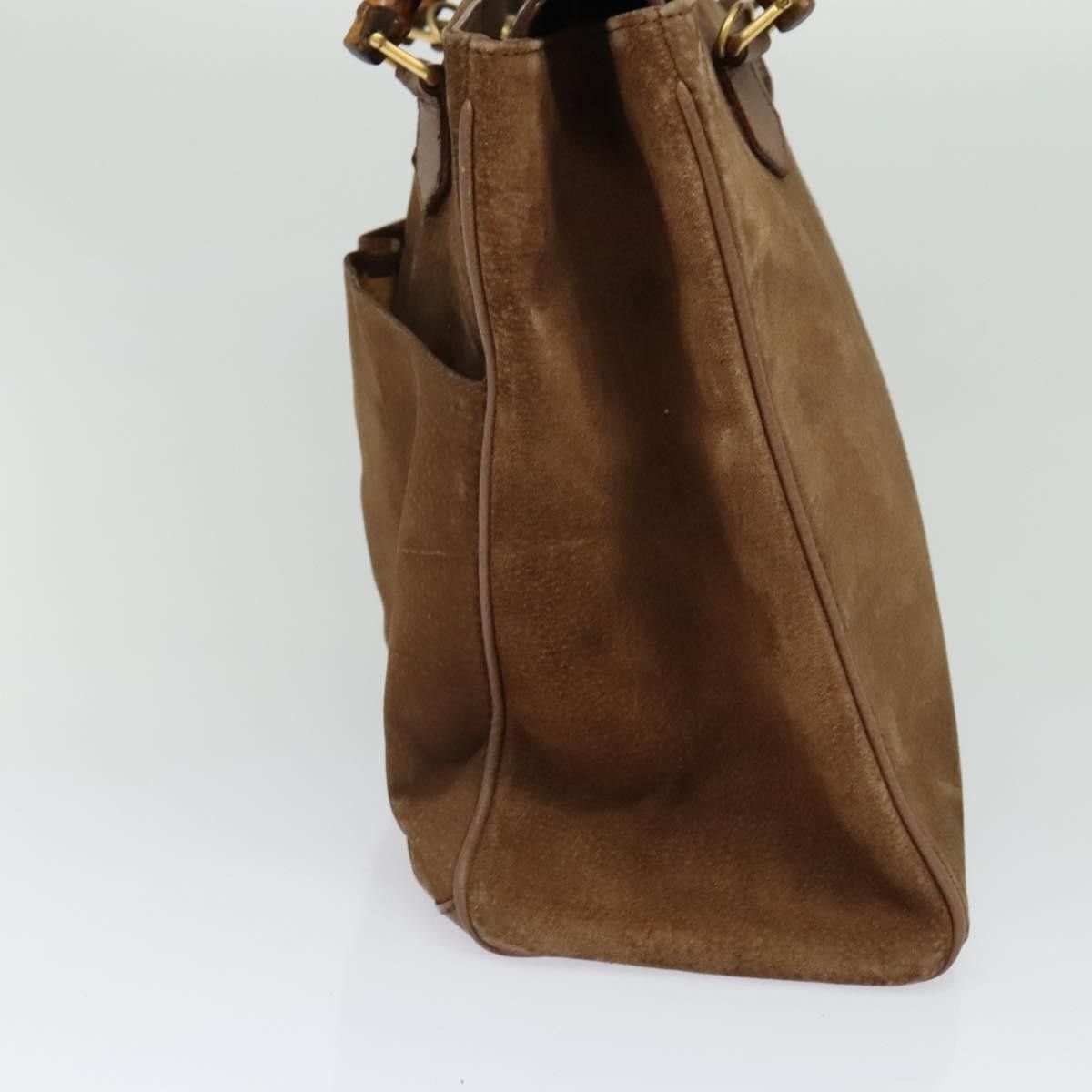 Gucci Gucci Bamboo Handle Tote Suede Size ONE SIZE - 4 Thumbnail