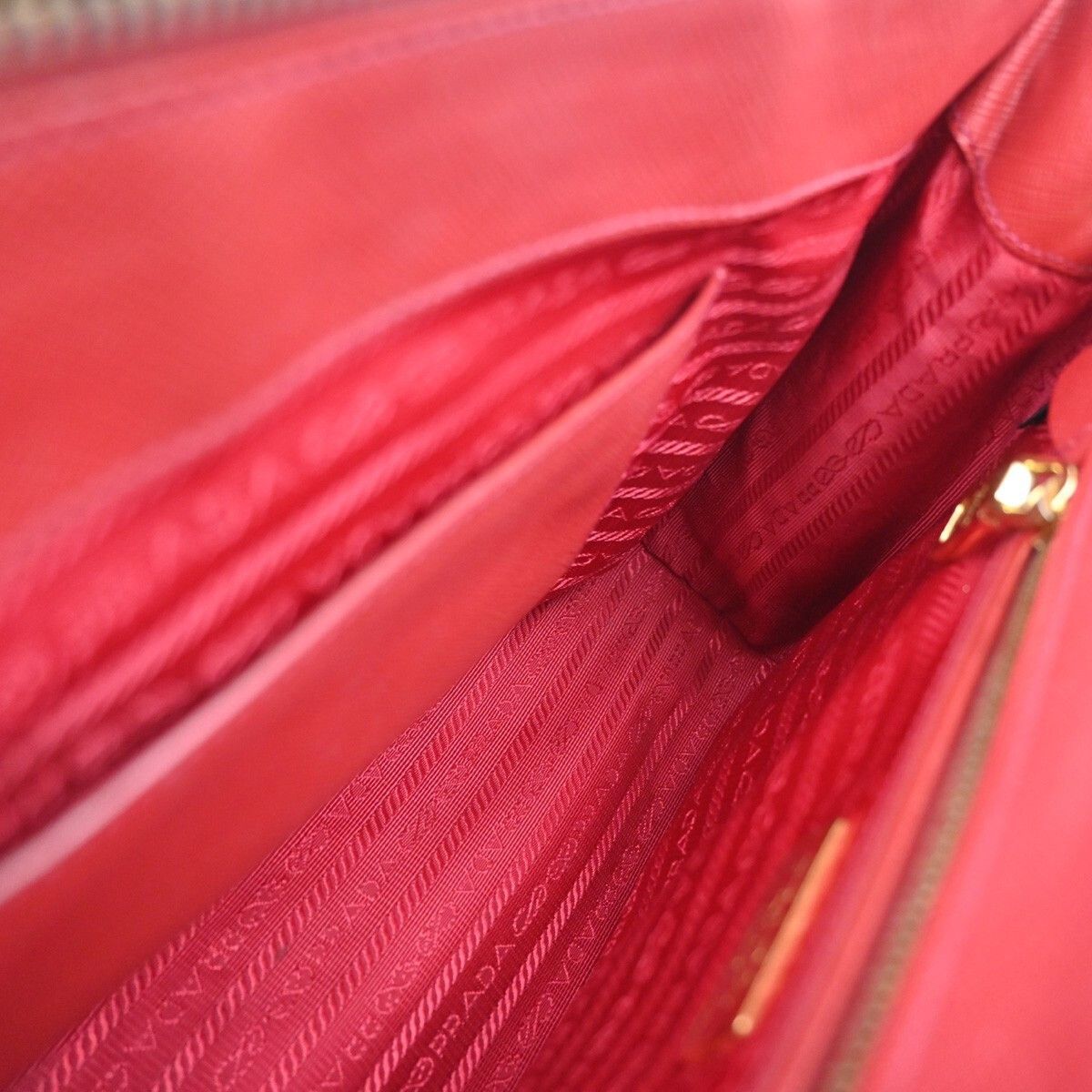 Prada Prada Galleria Double Zip Tote Saffiano Leather Size ONE SIZE - 15 Thumbnail
