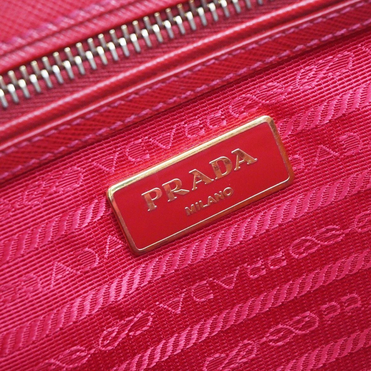 Prada Prada Galleria Double Zip Tote Saffiano Leather Size ONE SIZE - 6 Thumbnail