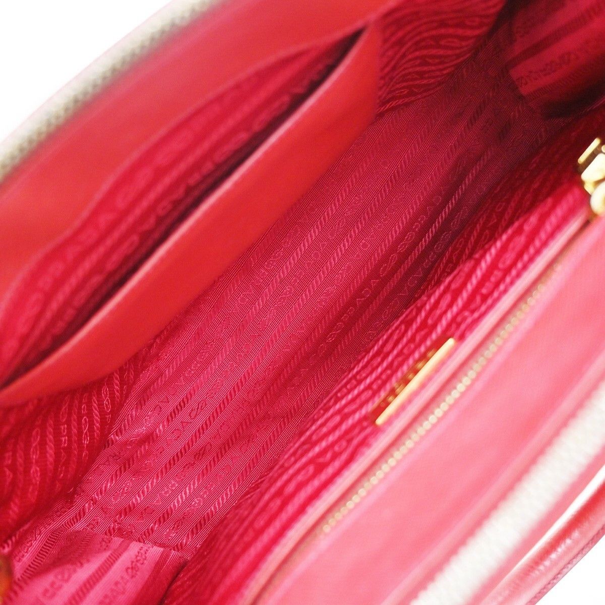 Prada Prada Galleria Double Zip Tote Saffiano Leather Size ONE SIZE - 5 Thumbnail