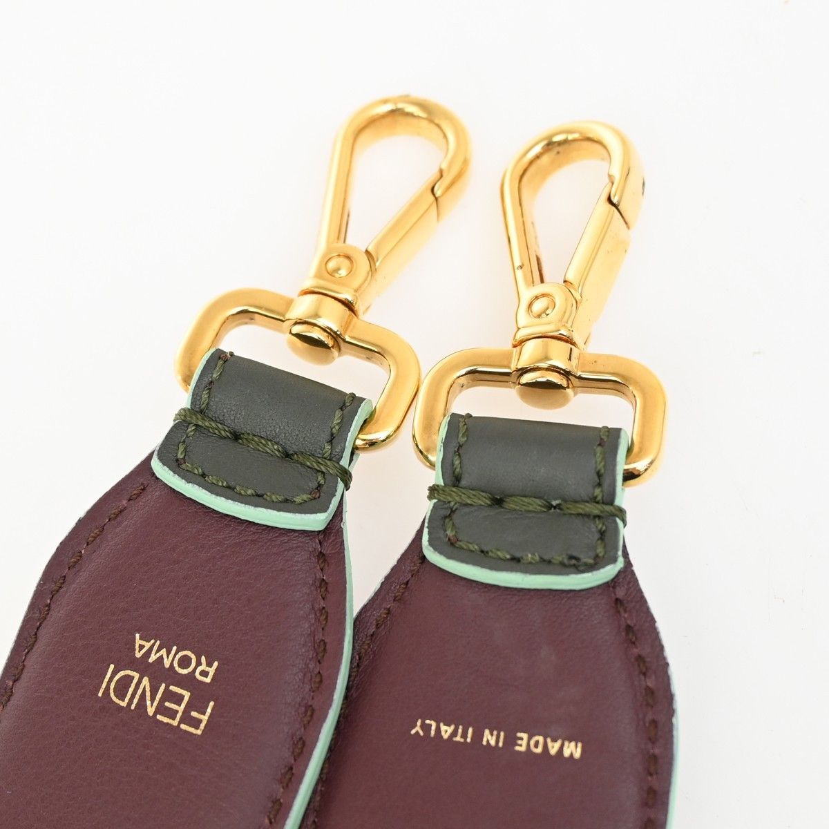 Fendi Fendi Mini Strap You Short Shoulder Strap Studded Leather Size ONE SIZE - 8 Thumbnail