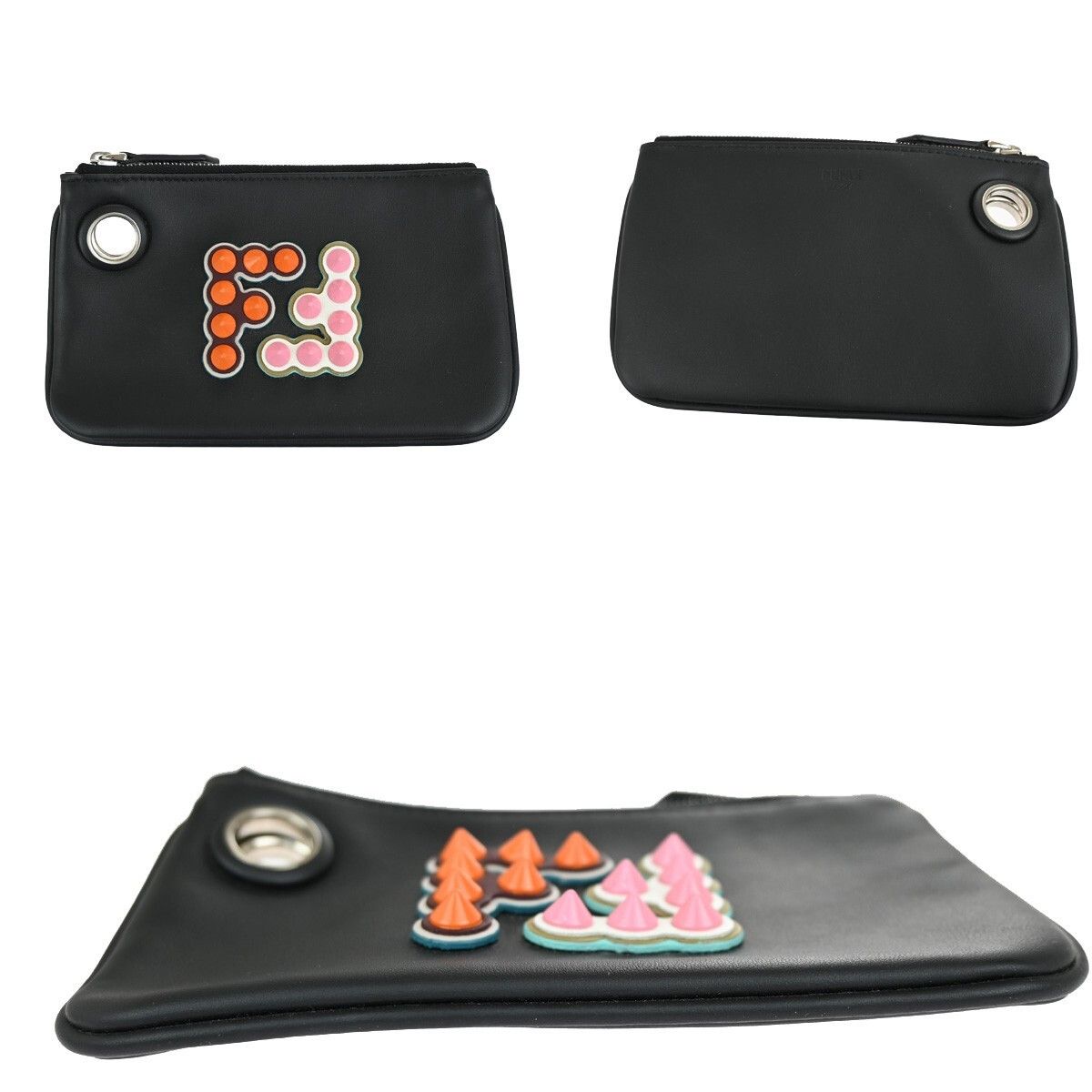Fendi Fendi Triplette Pouch Set Calfskin Size ONE SIZE - 3 Thumbnail