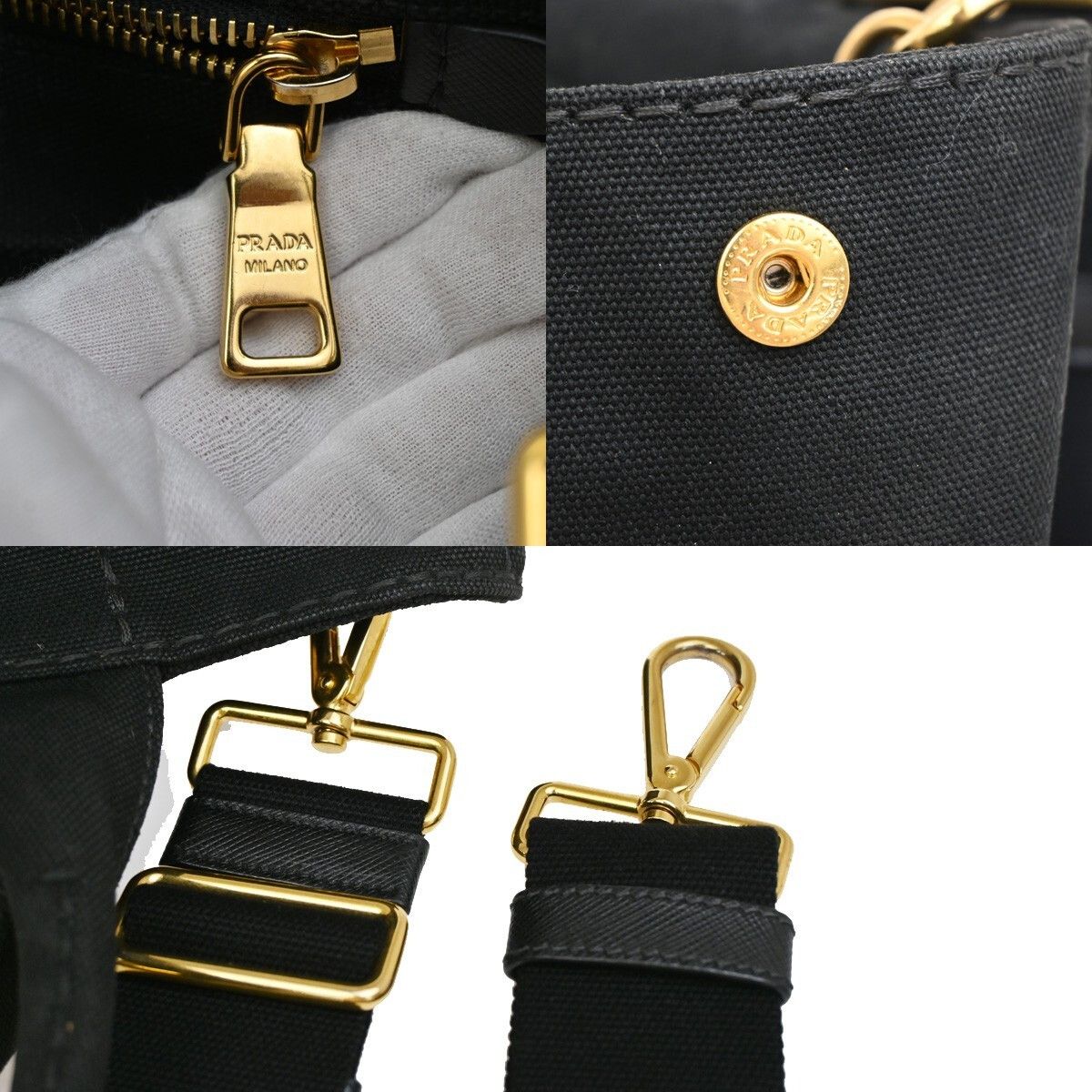 Prada Prada Canapa Convertible Tote Canvas Size ONE SIZE - 12 Thumbnail