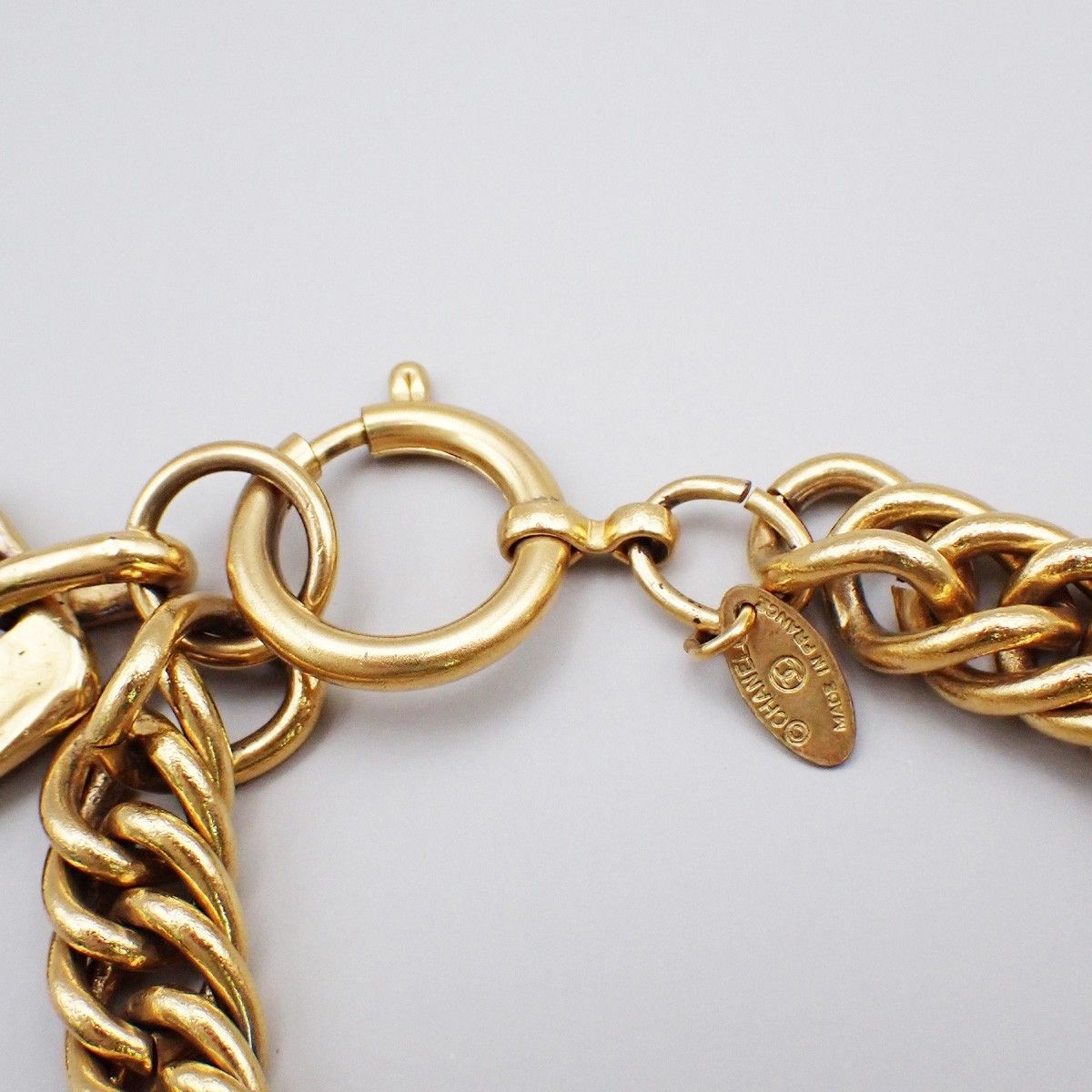 Chanel Chanel Vintage Rue Cambon Chain Charm Bracelet Metal Size ONE SIZE - 7 Thumbnail