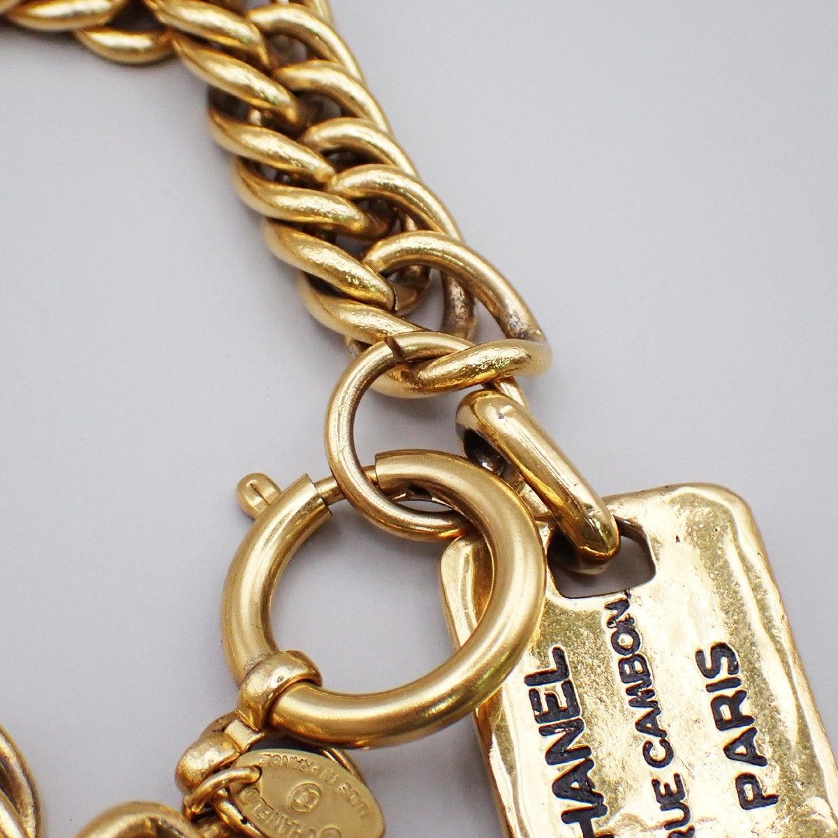 Chanel Chanel Vintage Rue Cambon Chain Charm Bracelet Metal Size ONE SIZE - 9 Thumbnail