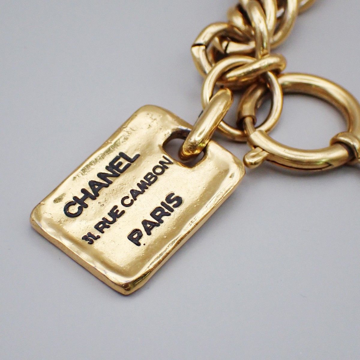 Chanel Chanel Vintage Rue Cambon Chain Charm Bracelet Metal Size ONE SIZE - 4 Thumbnail