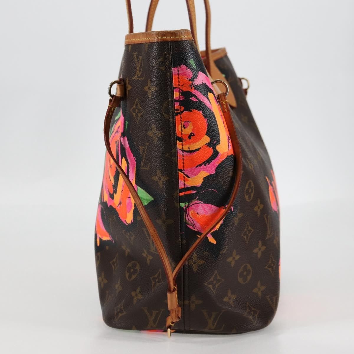 Louis Vuitton Louis Vuitton Neverfull Tote Limited Edition Monogram Roses Size ONE SIZE - 3 Thumbnail