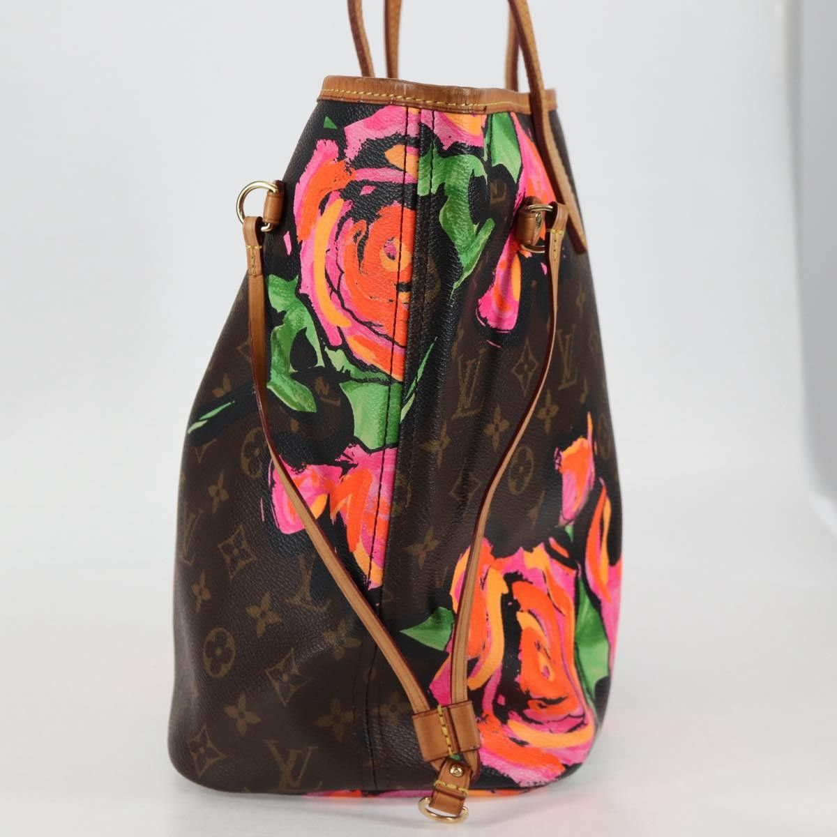 Louis Vuitton Louis Vuitton Neverfull Tote Limited Edition Monogram Roses Size ONE SIZE - 4 Thumbnail