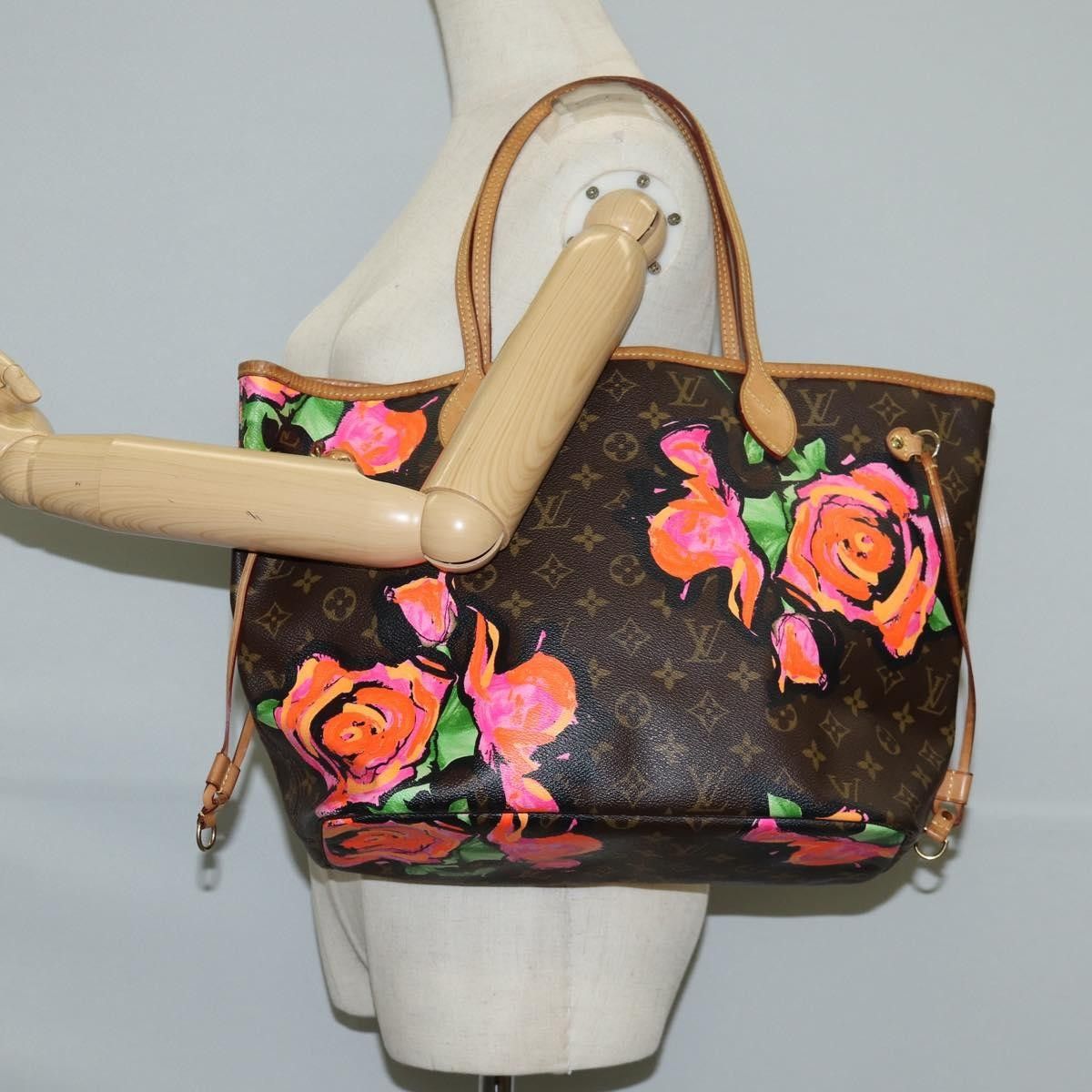 Louis Vuitton Louis Vuitton Neverfull Tote Limited Edition Monogram Roses Size ONE SIZE - 14 Thumbnail