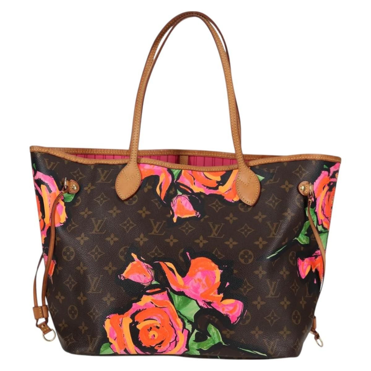 Louis Vuitton Louis Vuitton Neverfull Tote Limited Edition Monogram Roses Size ONE SIZE - 2 Thumbnail
