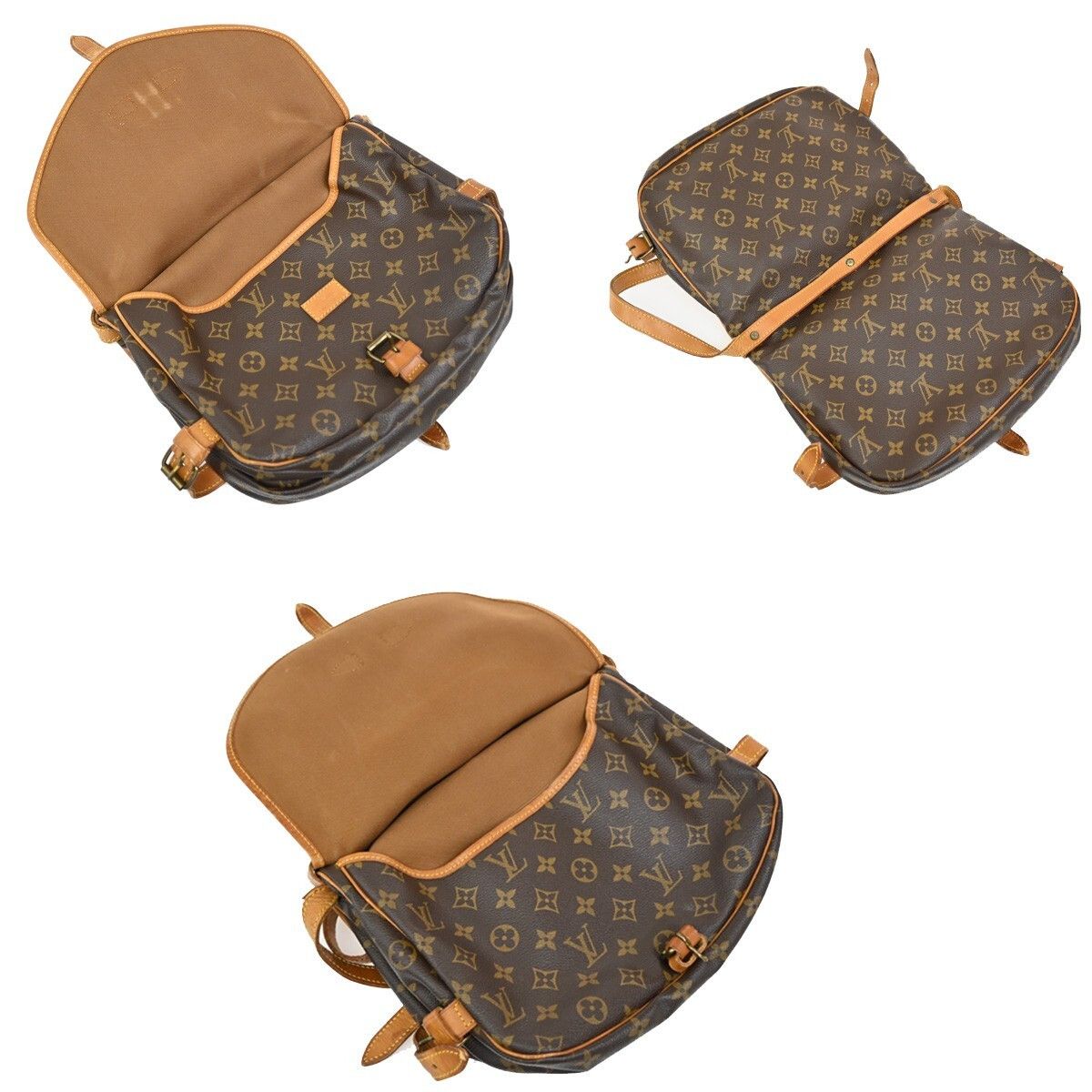 Louis Vuitton Louis Vuitton Saumur Handbag Monogram Canvas Size ONE SIZE - 13 Thumbnail