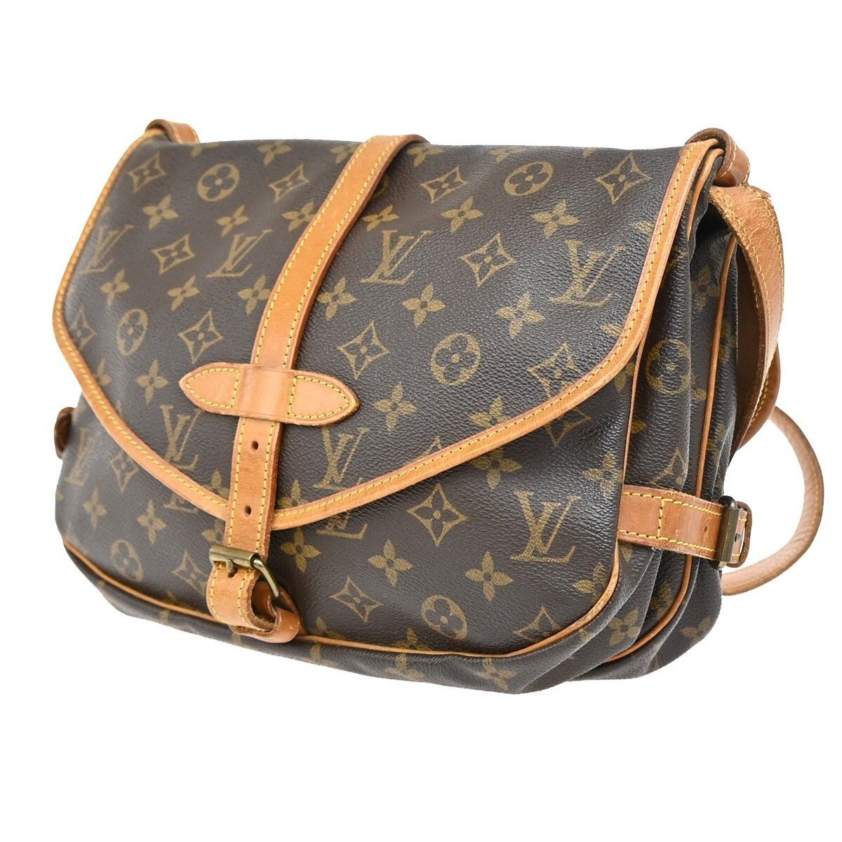 Louis Vuitton Louis Vuitton Saumur Handbag Monogram Canvas Size ONE SIZE - 3 Thumbnail