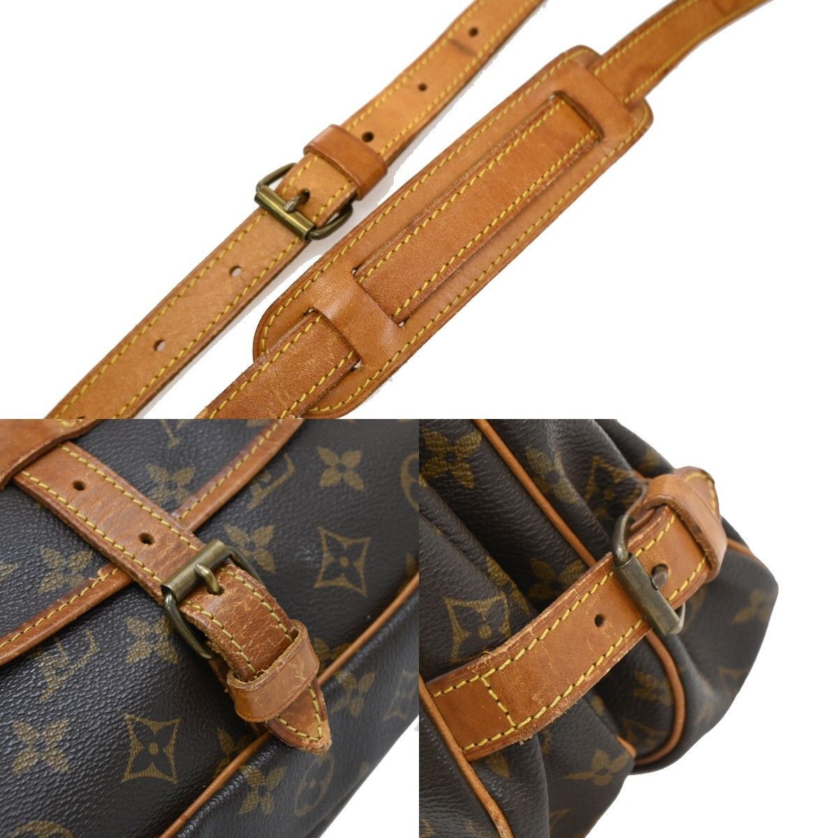 Louis Vuitton Louis Vuitton Saumur Handbag Monogram Canvas Size ONE SIZE - 8 Thumbnail