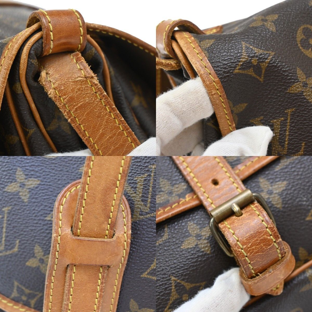Louis Vuitton Louis Vuitton Saumur Handbag Monogram Canvas Size ONE SIZE - 10 Thumbnail