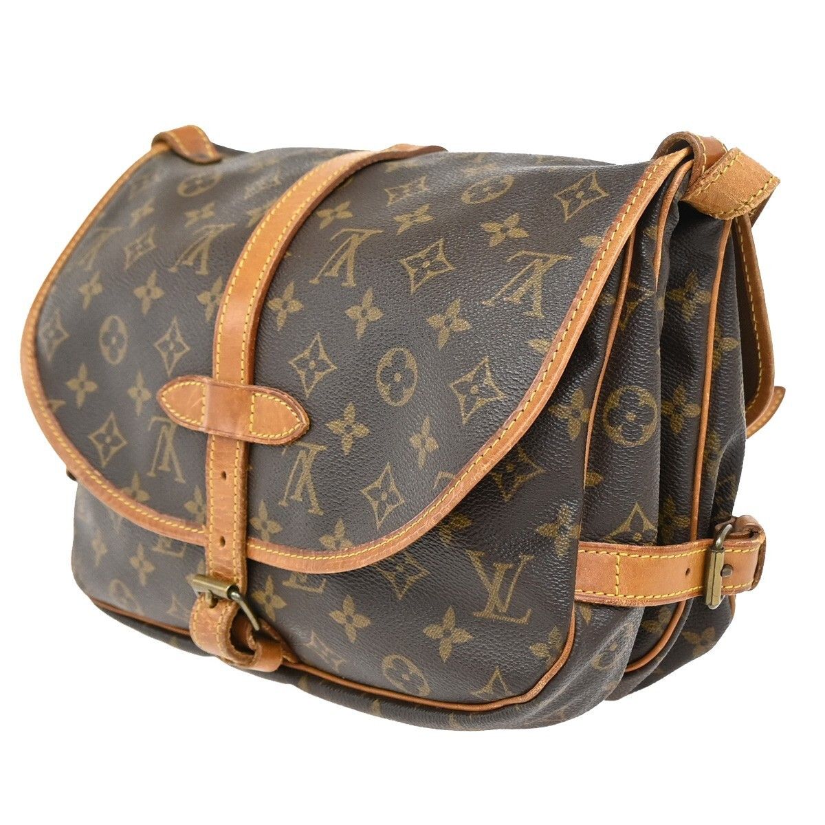 Louis Vuitton Louis Vuitton Saumur Handbag Monogram Canvas Size ONE SIZE - 4 Thumbnail