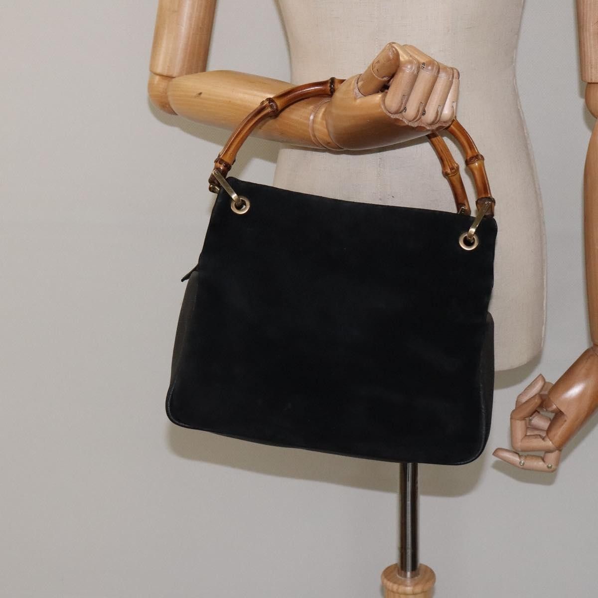 Gucci Gucci Bamboo Handle Tote Suede Size ONE SIZE - 13 Thumbnail