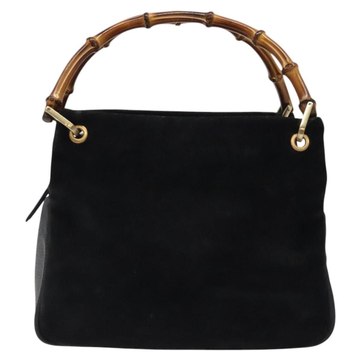 Gucci Gucci Bamboo Handle Tote Suede Size ONE SIZE - 18 Thumbnail
