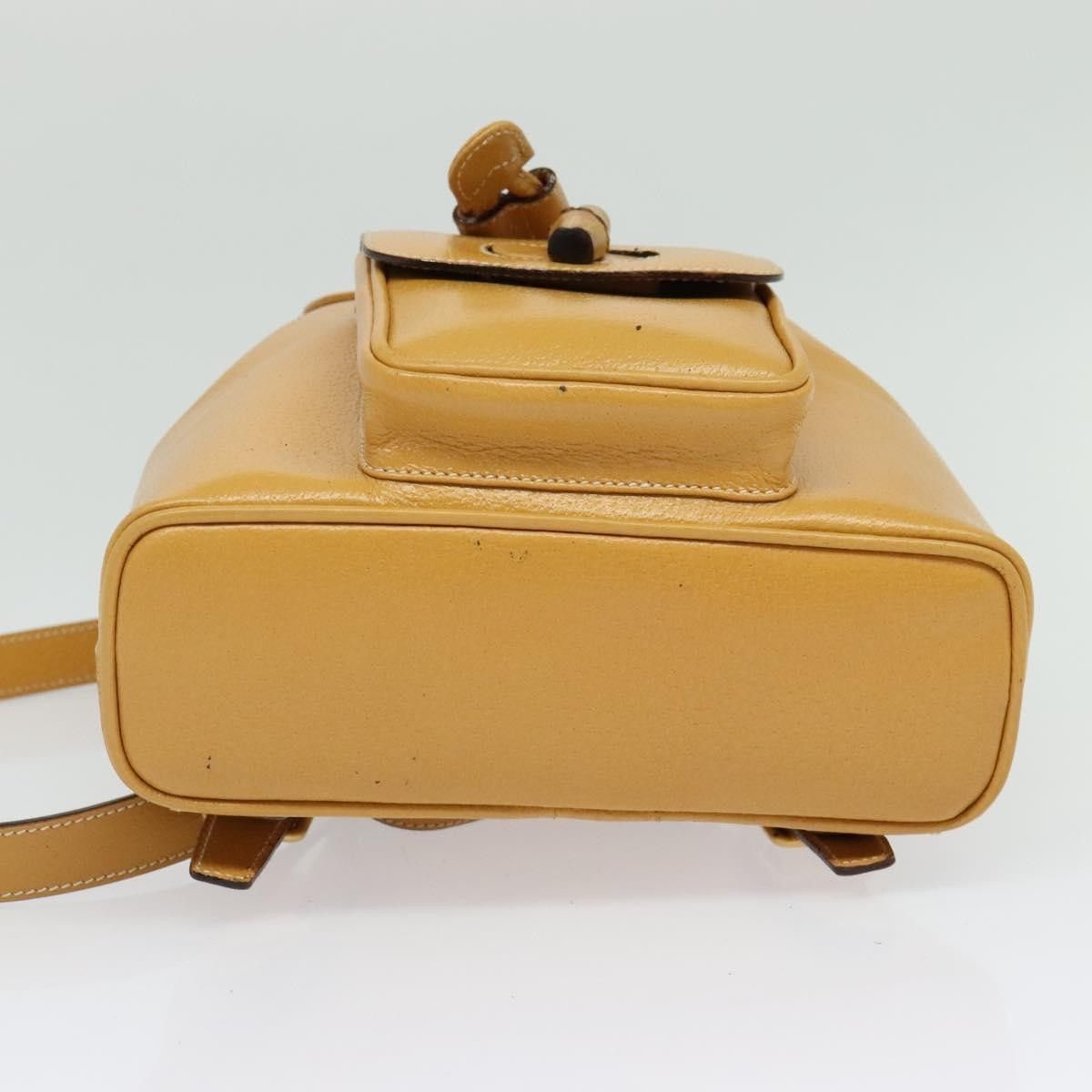 Gucci Gucci Vintage Bamboo Backpack Leather Size ONE SIZE - 17 Thumbnail