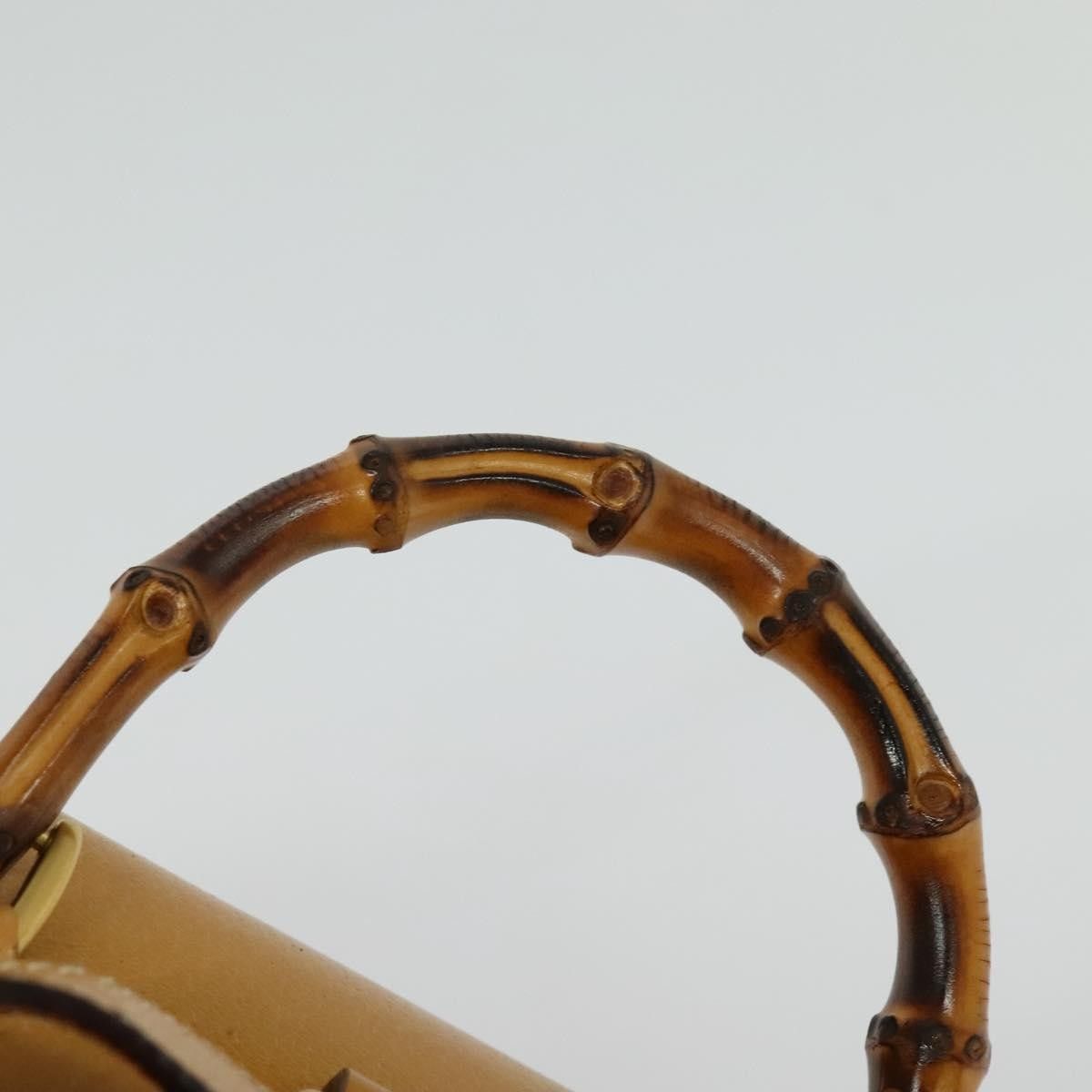 Gucci Gucci Vintage Bamboo Backpack Leather Size ONE SIZE - 9 Thumbnail