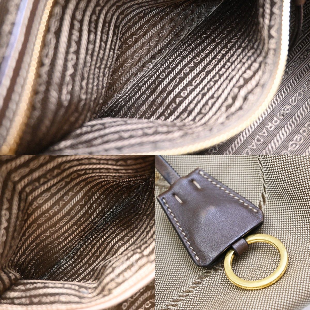 Prada Prada Logo Convertible Boston Bag Canvas Size ONE SIZE - 5 Thumbnail