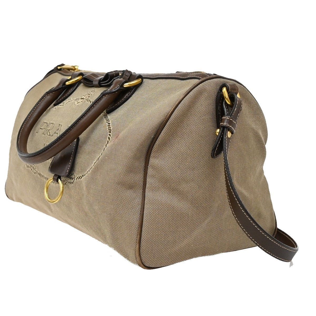 Prada Prada Logo Convertible Boston Bag Canvas Size ONE SIZE - 3 Thumbnail