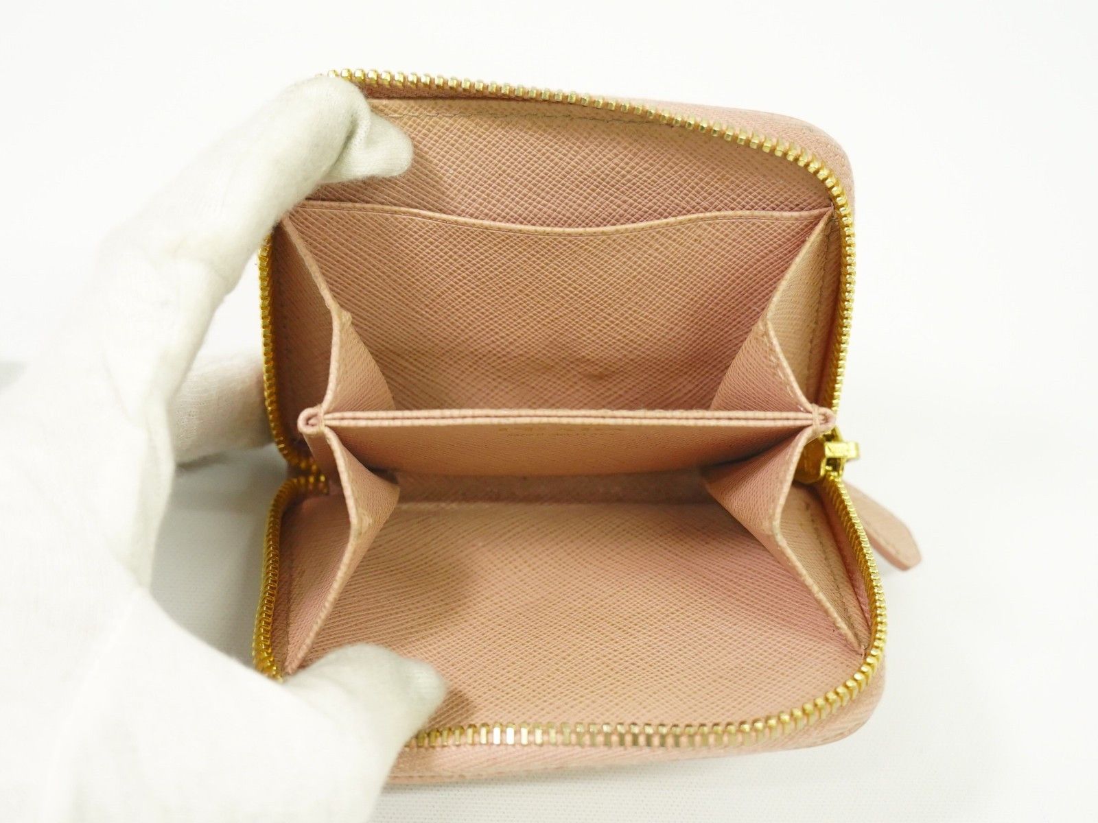 Prada Prada Saffiano Coin Purse Leather Size ONE SIZE - 3 Thumbnail