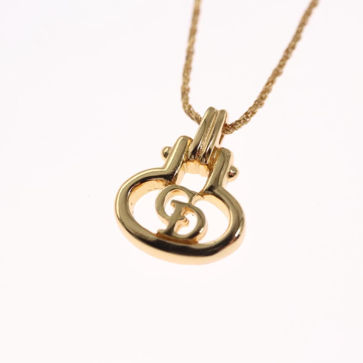 Dior Christian Dior CD Pendant Necklace Metal Size ONE SIZE - 2 Thumbnail