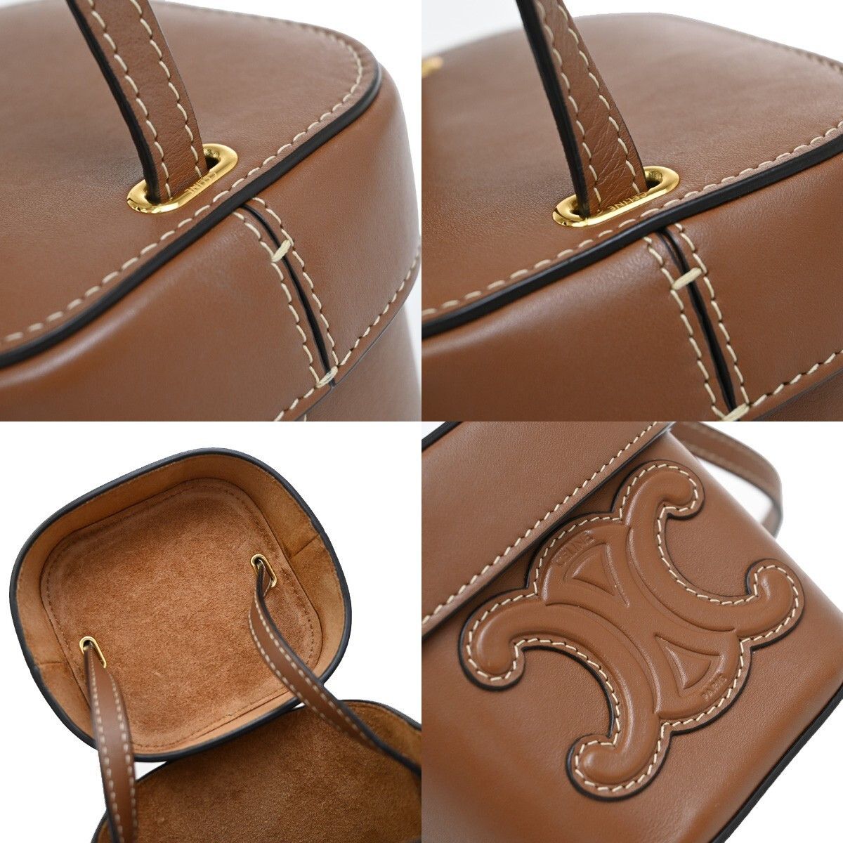 Celine Celine Cuir Triomphe Box Bag Leather Size ONE SIZE - 11 Thumbnail