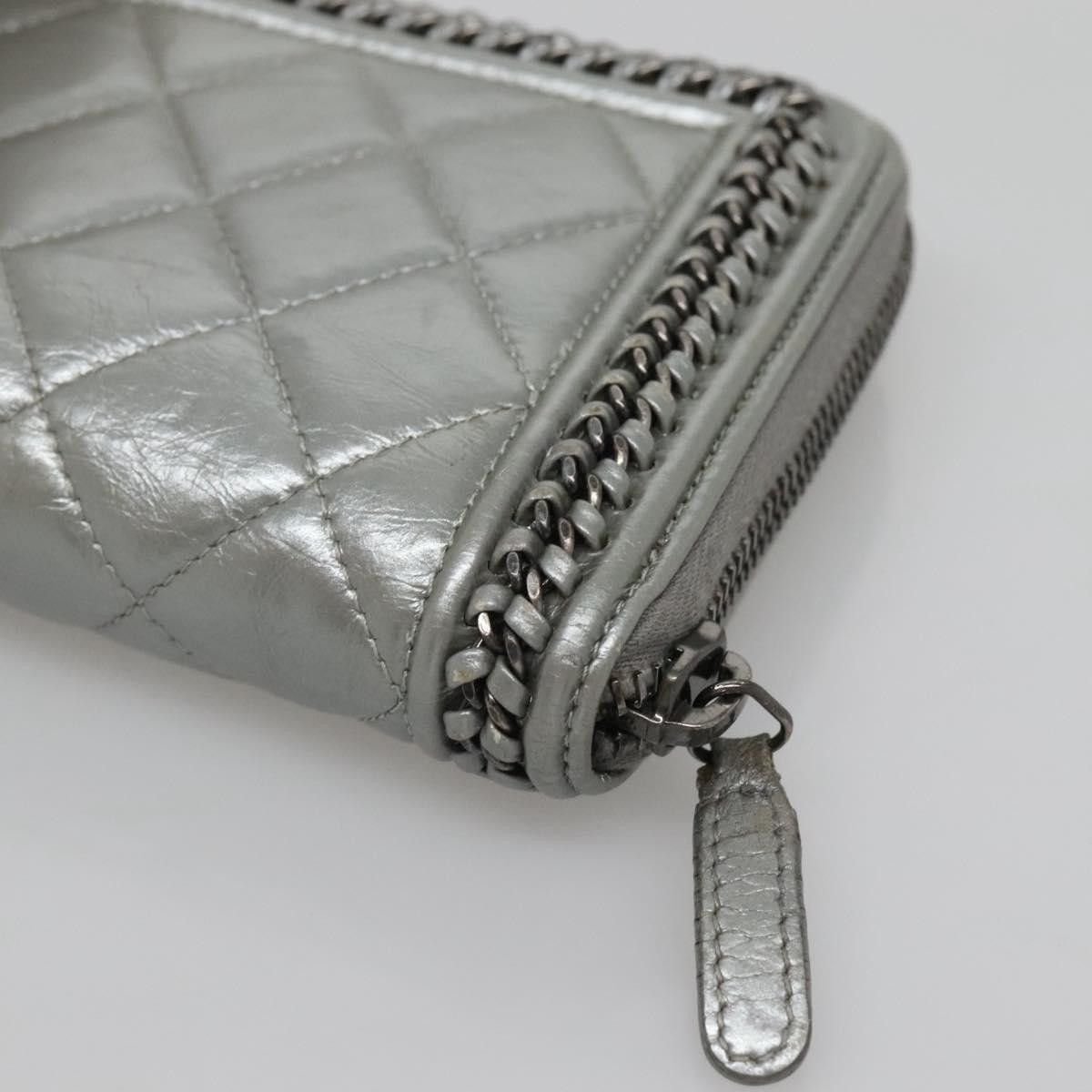 Chanel Chanel Boy Zip Jacket Wallet Quilted Calfskin Size ONE SIZE - 9 Thumbnail