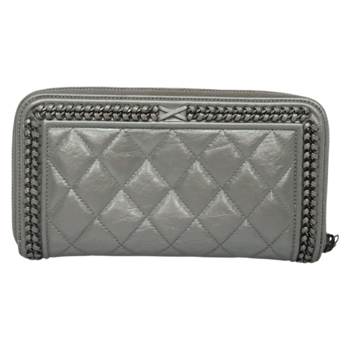 Chanel Chanel Boy Zip Jacket Wallet Quilted Calfskin Size ONE SIZE - 2 Thumbnail