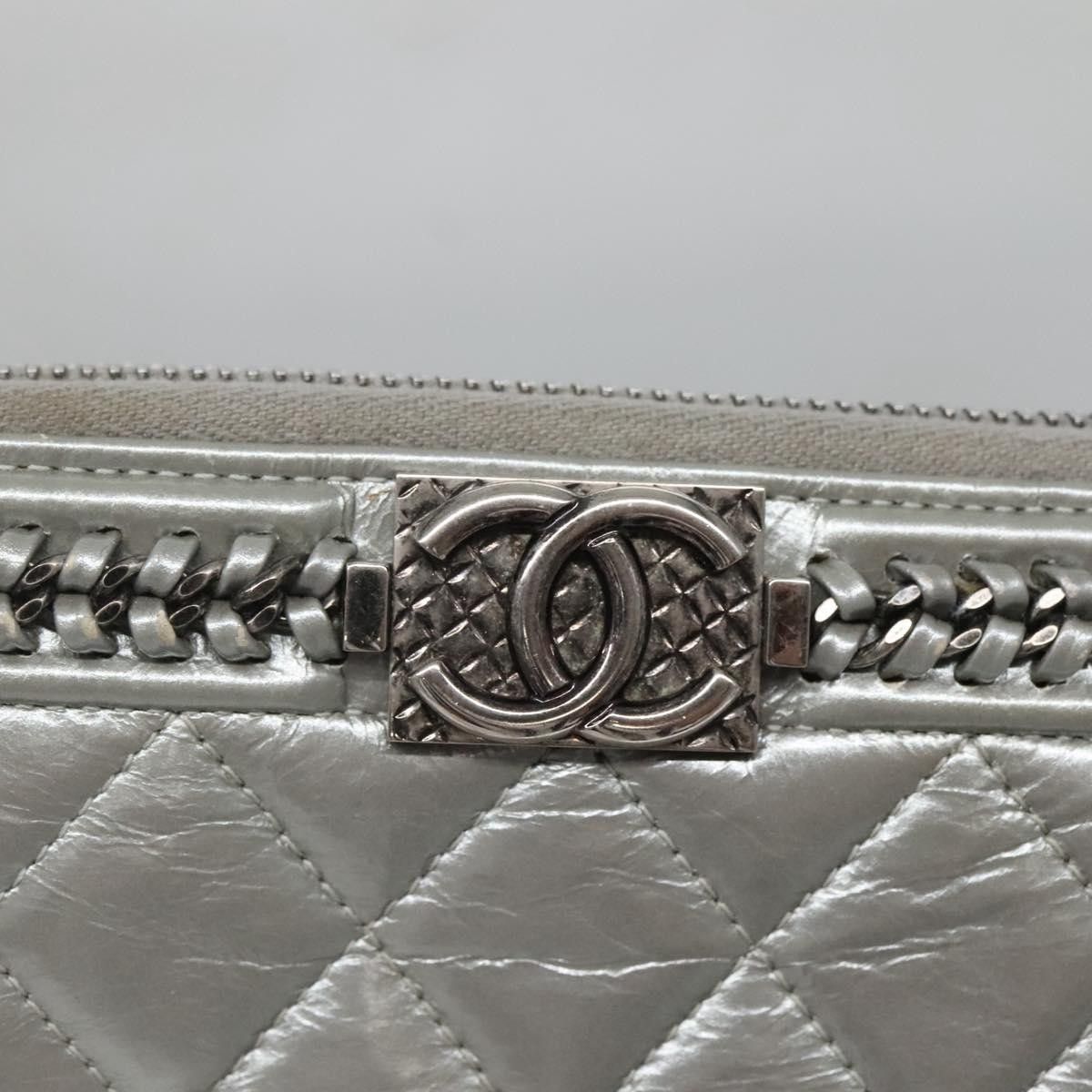 Chanel Chanel Boy Zip Jacket Wallet Quilted Calfskin Size ONE SIZE - 12 Thumbnail