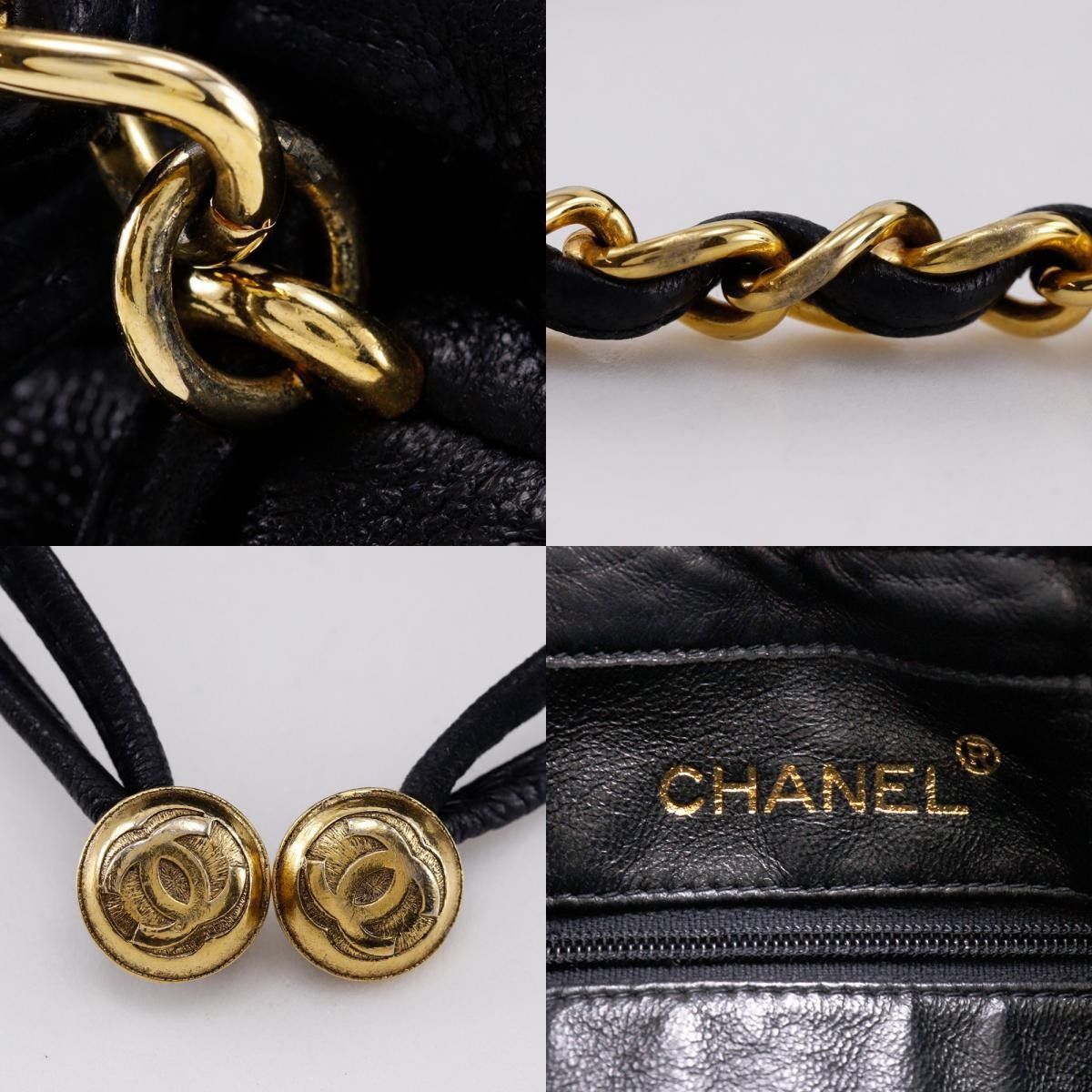 Chanel Chanel Drawstring Bucket Bag Lambskin Size ONE SIZE - 5 Thumbnail