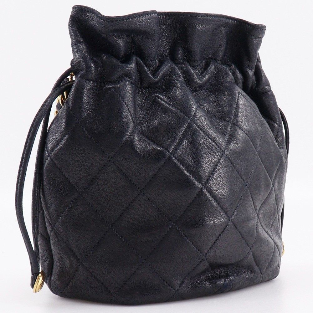 Chanel Chanel Drawstring Bucket Bag Lambskin Size ONE SIZE - 3 Thumbnail