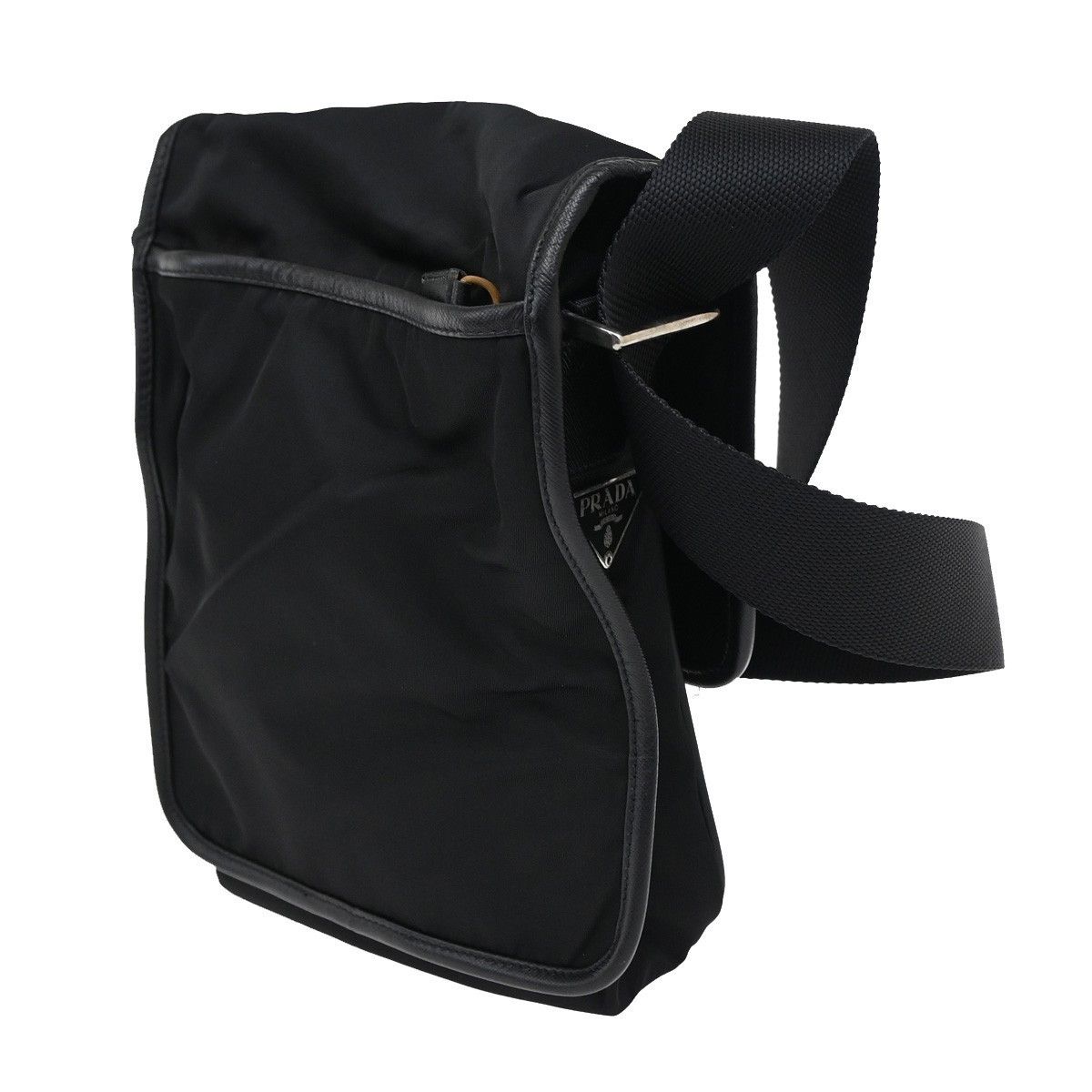 Prada Prada Logo Flap Messenger Tessuto Size ONE SIZE - 4 Thumbnail