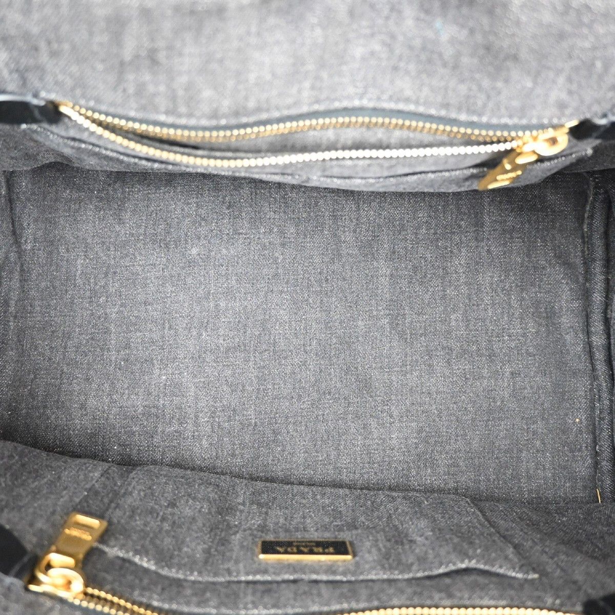 Prada Prada Canapa Convertible Tote Denim Size ONE SIZE - 5 Thumbnail