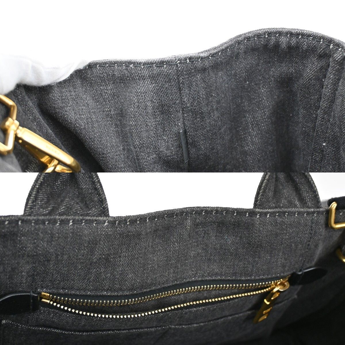 Prada Prada Canapa Convertible Tote Denim Size ONE SIZE - 11 Thumbnail