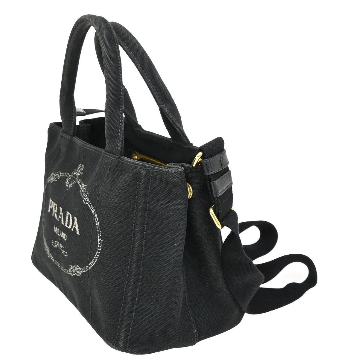 Prada Prada Canapa Convertible Tote Canvas Size ONE SIZE - 3 Thumbnail
