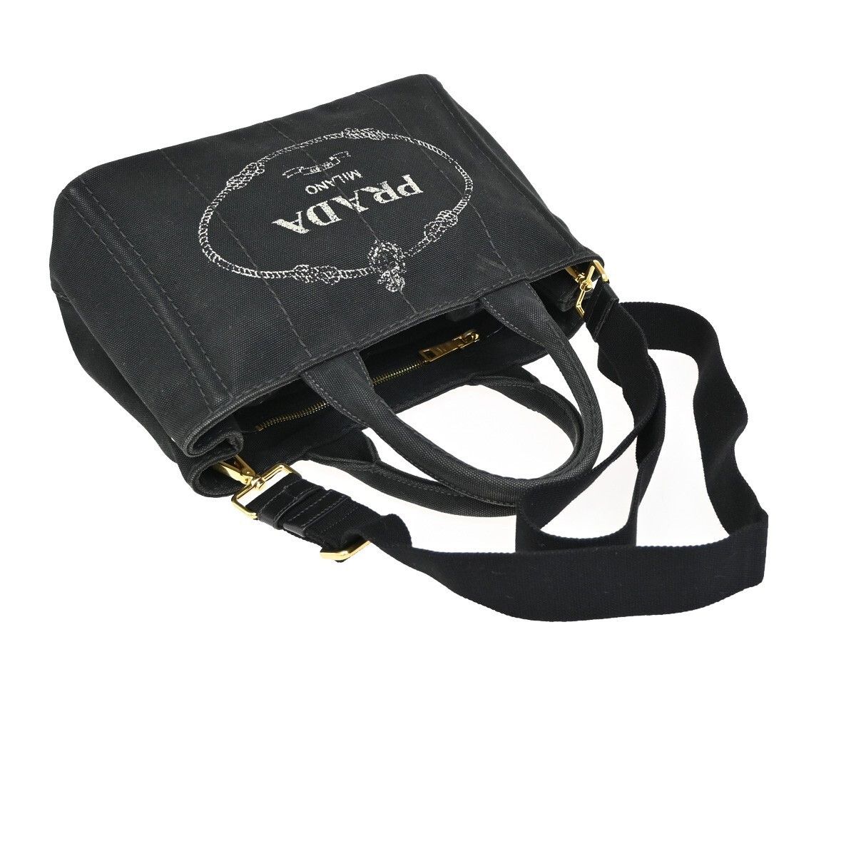 Prada Prada Canapa Convertible Tote Canvas Size ONE SIZE - 8 Thumbnail