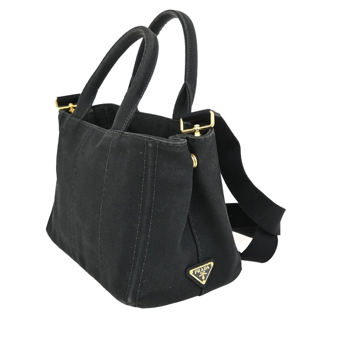 Prada Prada Canapa Convertible Tote Canvas Size ONE SIZE - 4 Thumbnail
