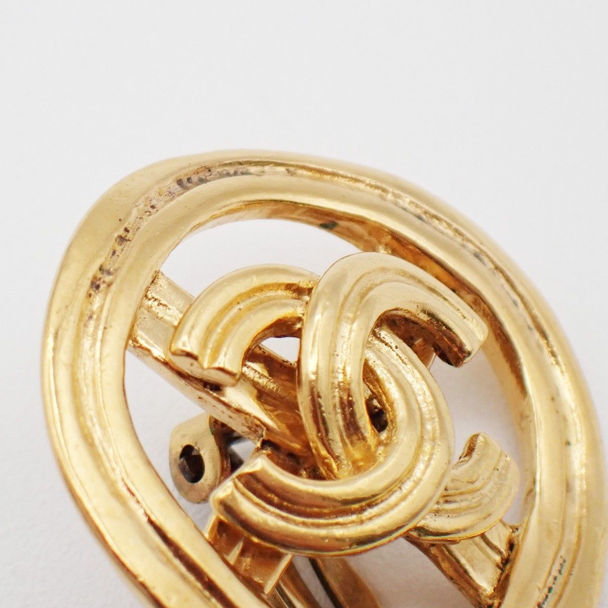 Chanel Chanel Vintage CC Round Cutout Clip-On Earrings Metal Size ONE SIZE - 9 Thumbnail