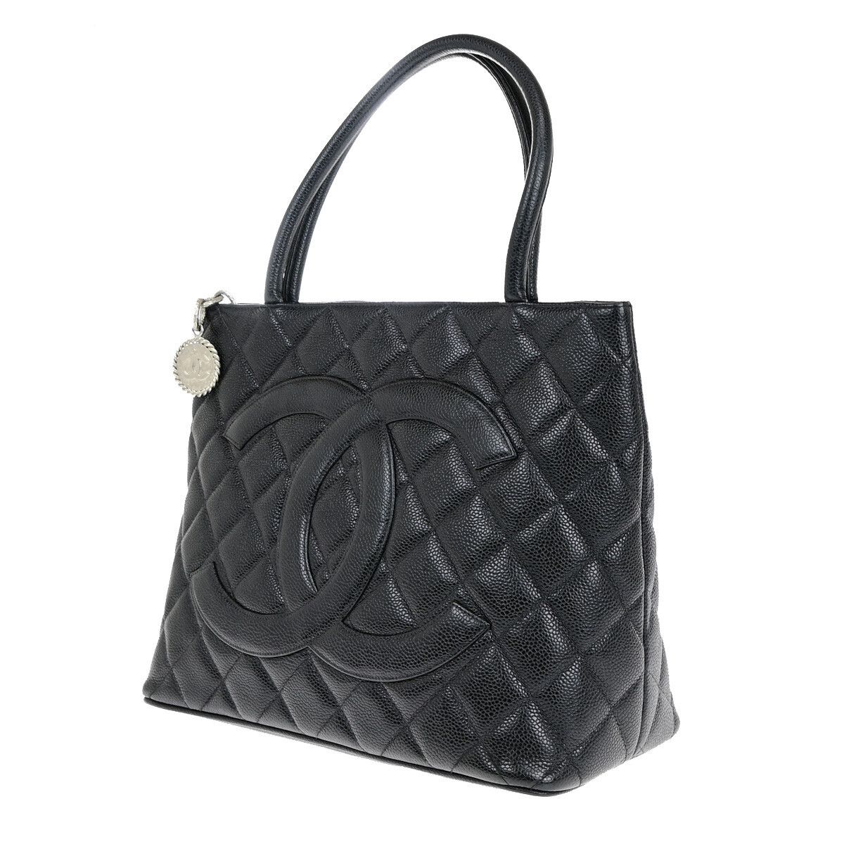 Chanel Chanel Medallion Tote Quilted Caviar Size ONE SIZE - 3 Thumbnail