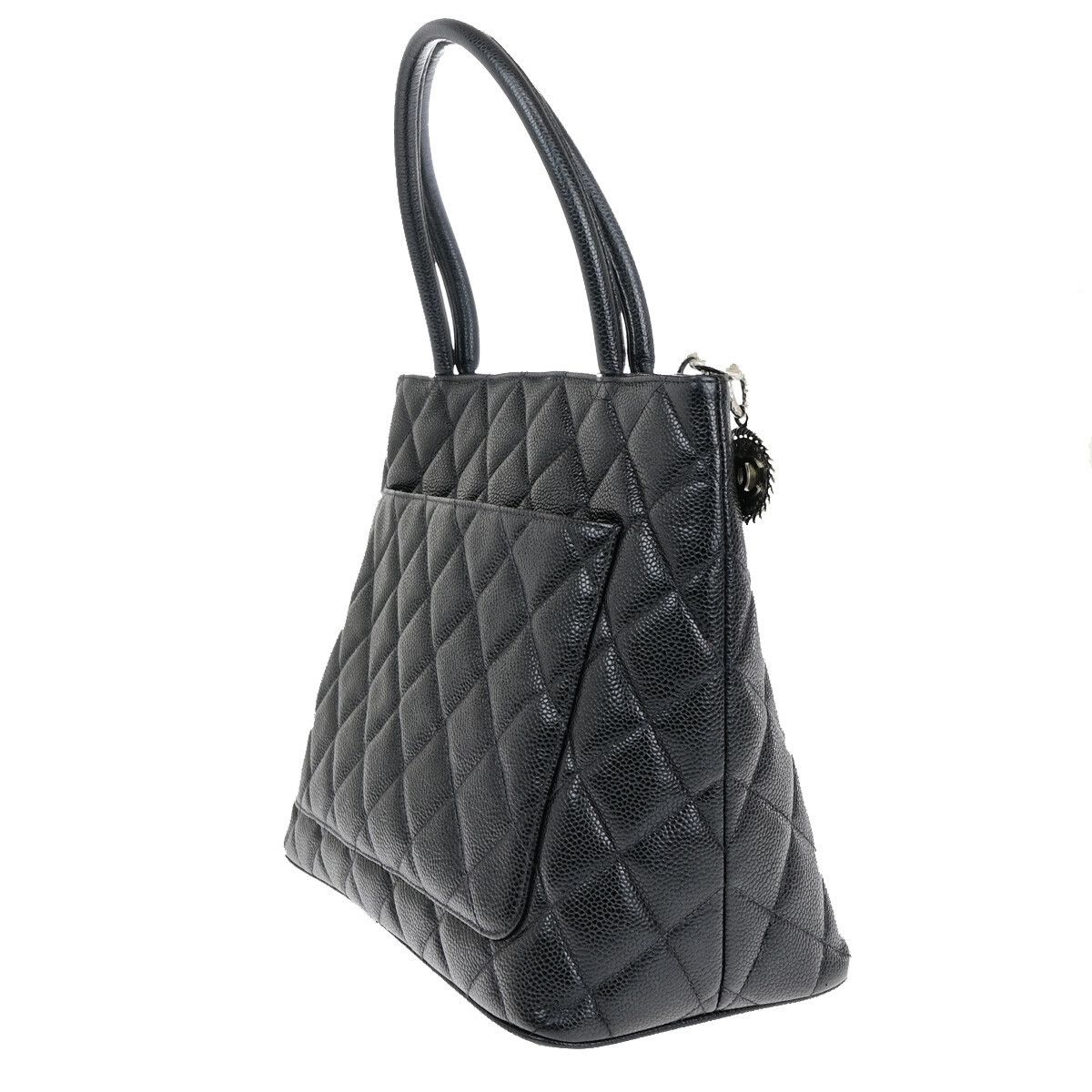 Chanel Chanel Medallion Tote Quilted Caviar Size ONE SIZE - 4 Thumbnail